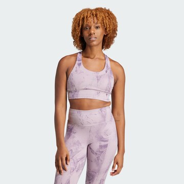 ADIDAS PERFORMANCE Bralette Sports Bra in Purple: front