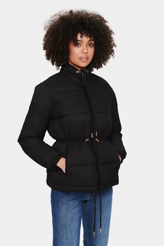 SAINT TROPEZ Jacke 'Nona' in Schwarz: predná strana