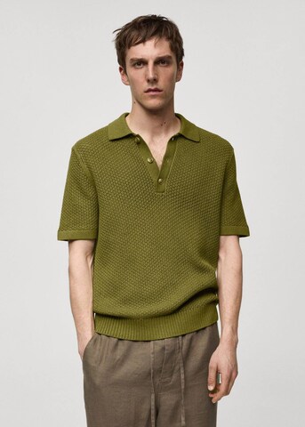 MANGO MAN Shirt in Green: front