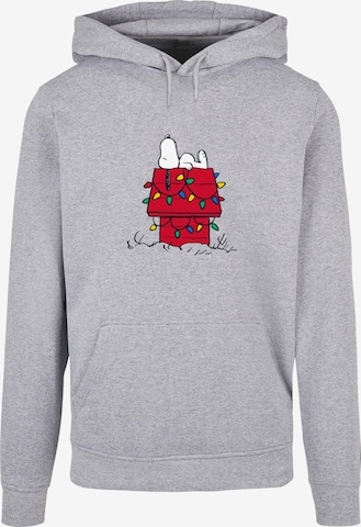 Sweat-shirt 'Peanuts Christmas Kennel' Merchcode en gris : devant