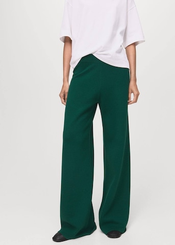 MANGO Wide leg Pants 'Roma' in Green: front
