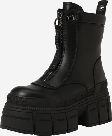 Bottines 'GOSPHER' BUFFALO en noir : devant