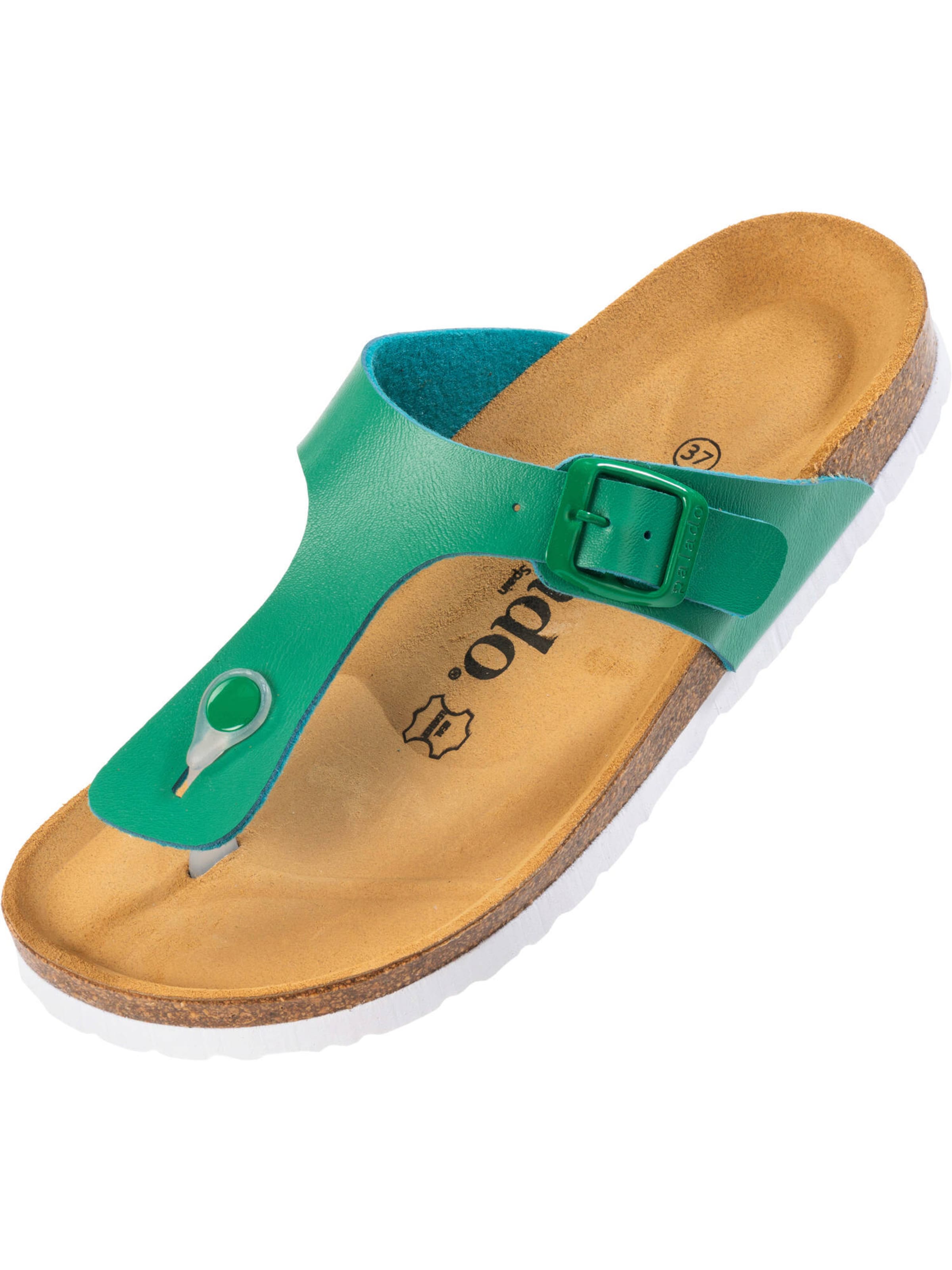 Tongs 'Kos' Palado en vert : devant