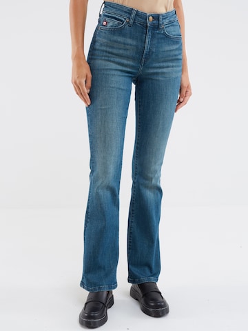 BIG STAR Flared Jeans 'CLARA' in Blauw: voorkant