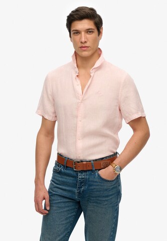 Superdry Regular fit Overhemd 'Vacation' in Roze: voorkant