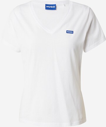 T-shirt 'Classic' HUGO en blanc : devant