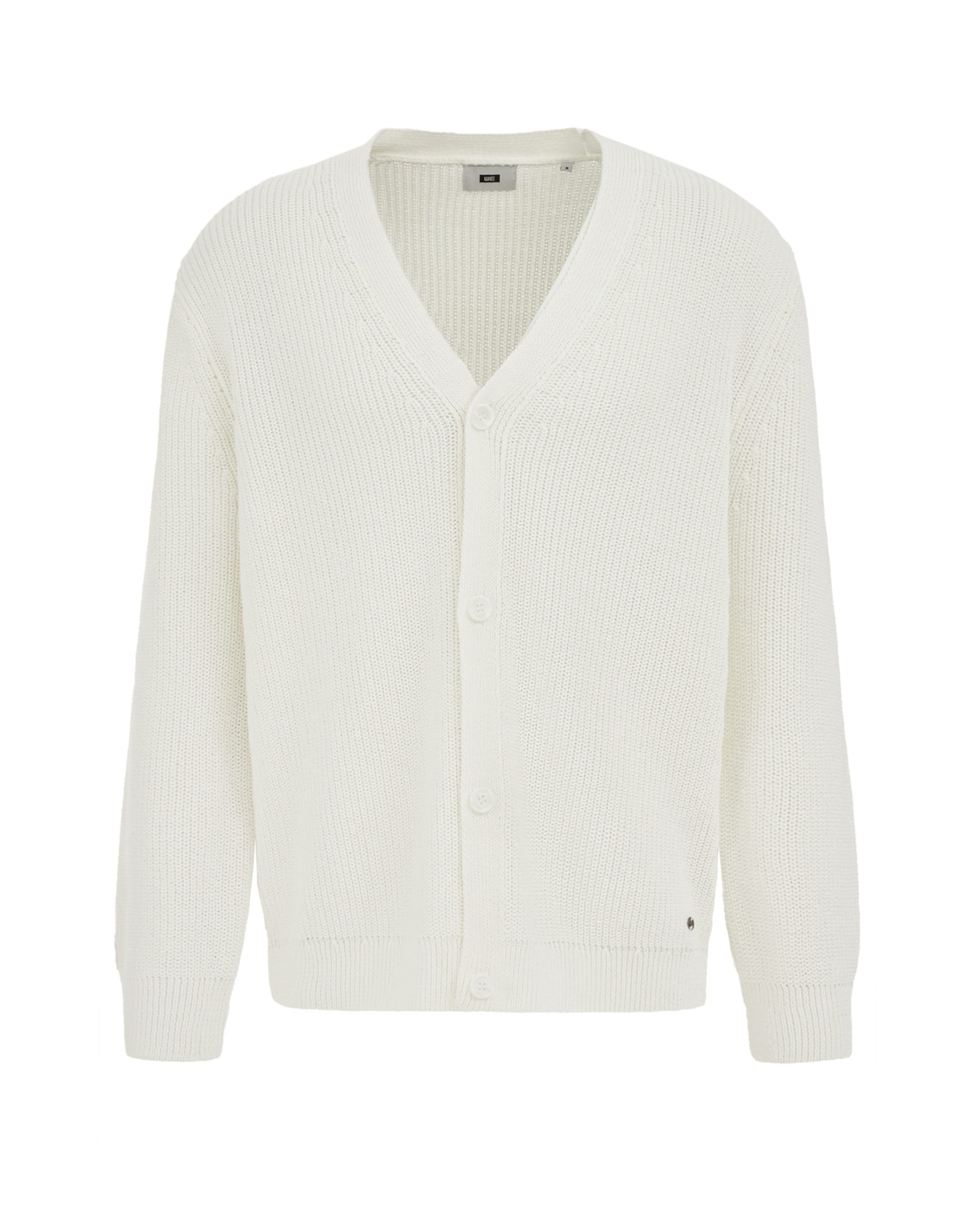 WE Fashion Kardigán - Biela: predná strana