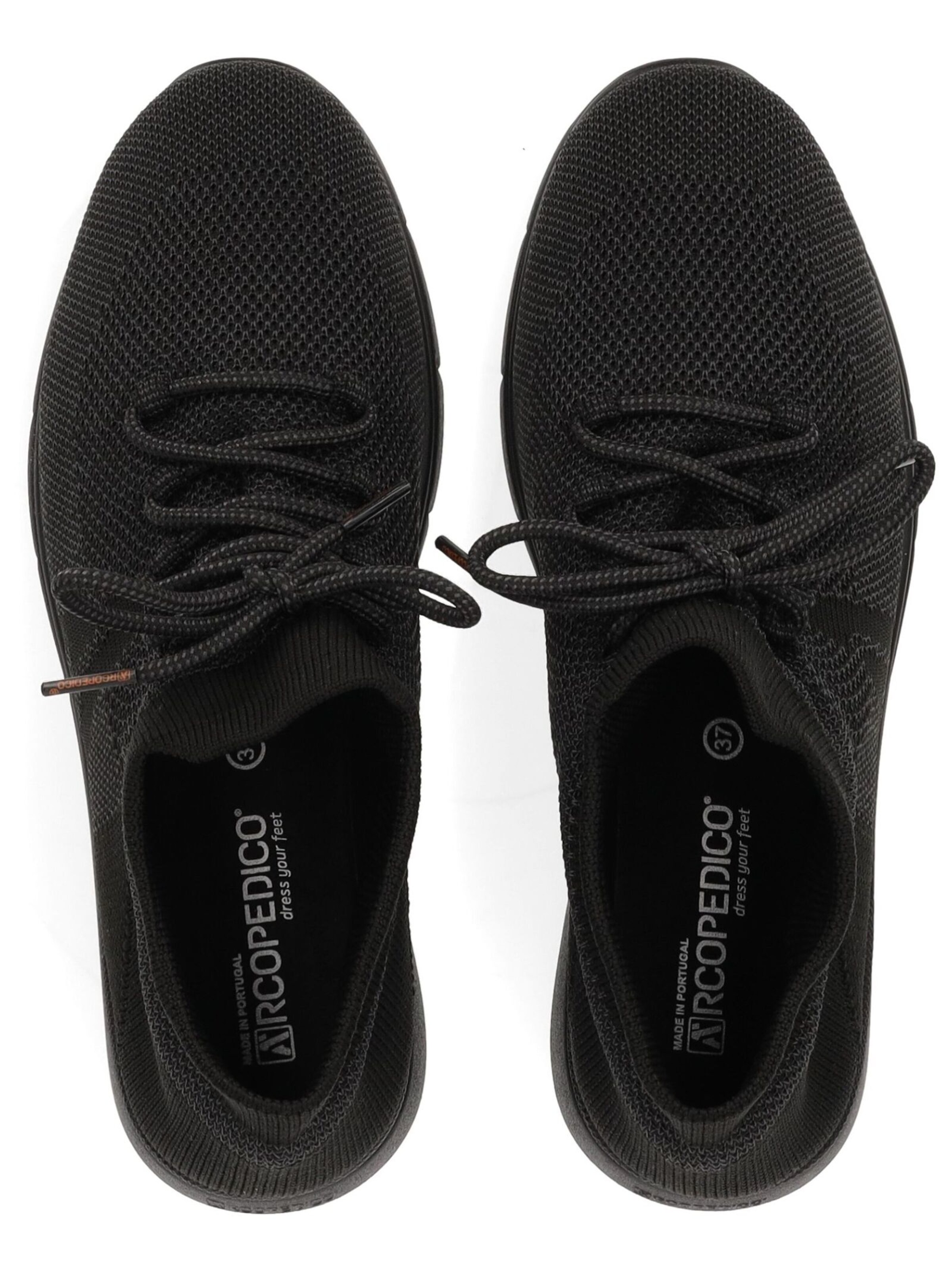 Chaussure de sport à lacets Arcopedico en noir