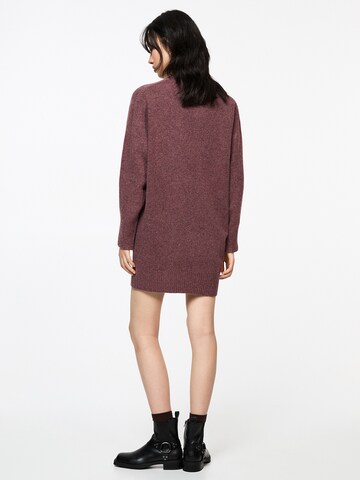 Abito in maglia di Pull&Bear in rosso