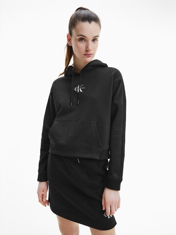 Calvin Klein Jeans Sweatshirt in Black: front