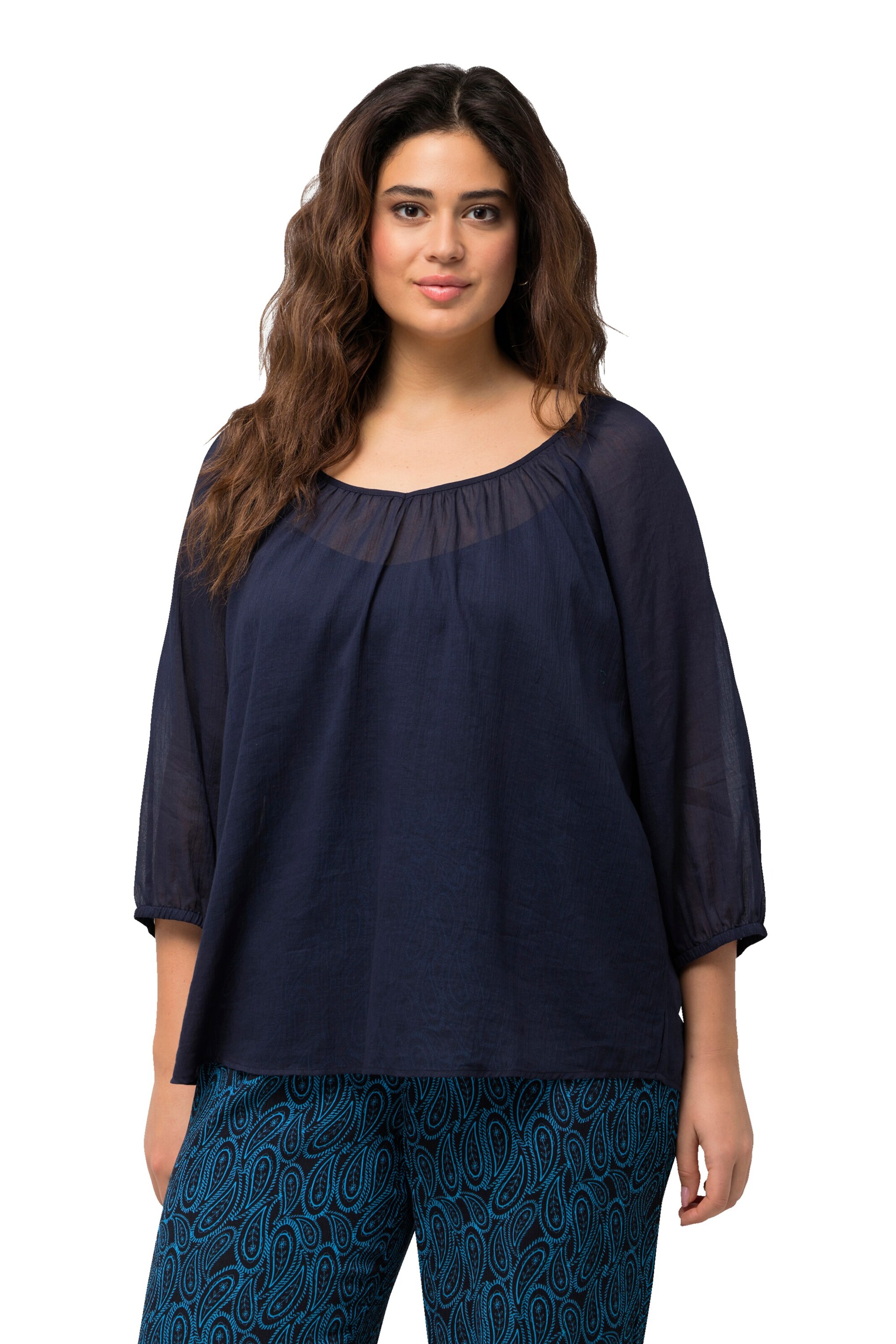 Ulla Popken Tunic in Blue: front