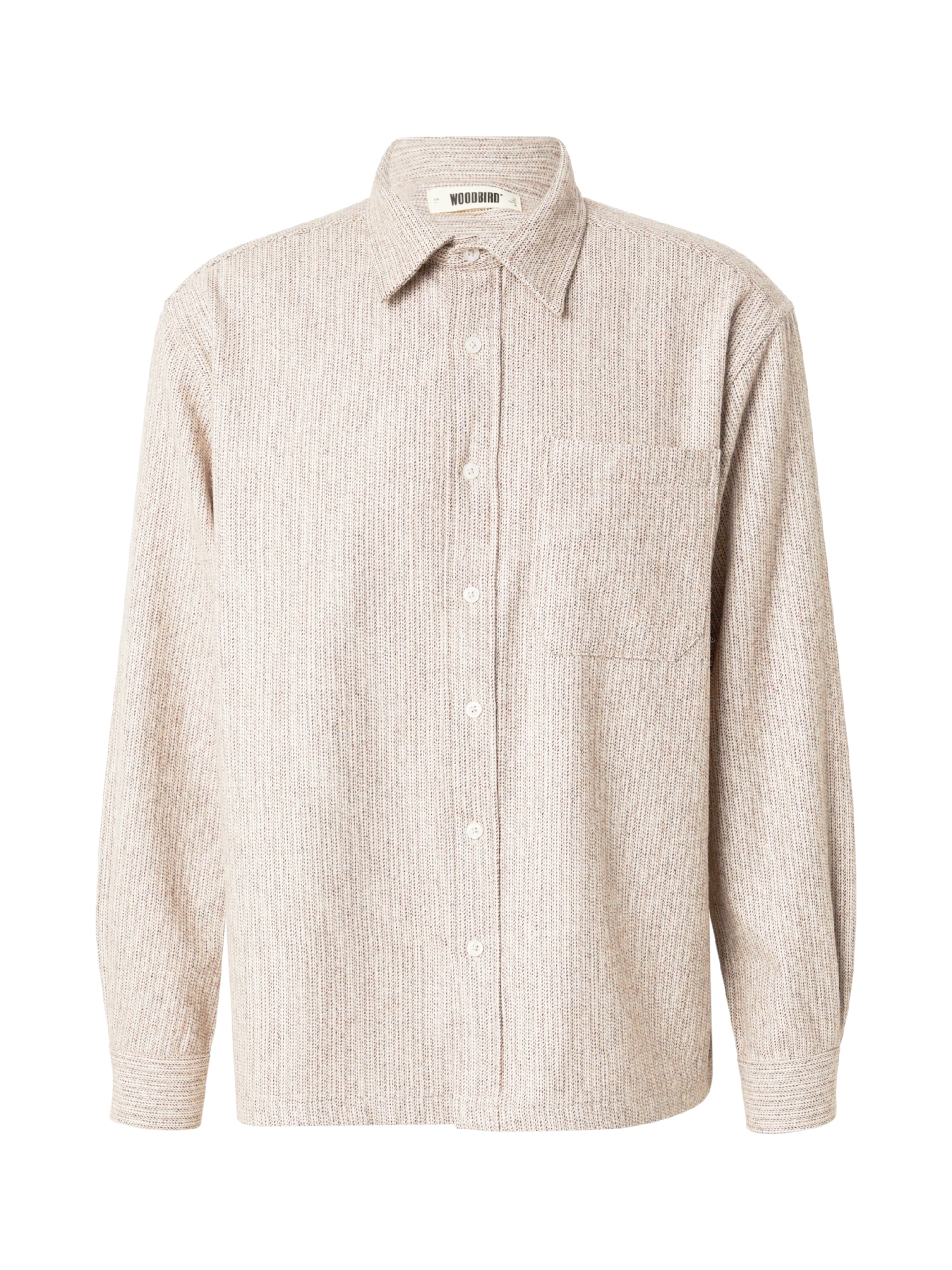 Woodbird Средняя посадка Рубашка 'Buzo' в Бежевый: спереди