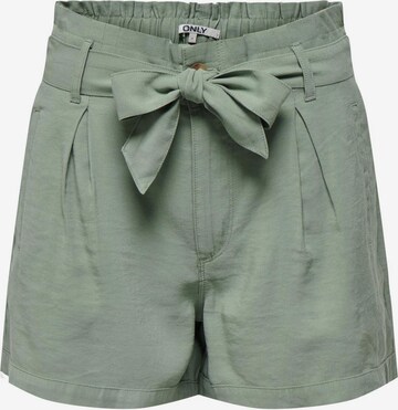 ONLY Pleat-Front Pants 'Aris' in Green: front