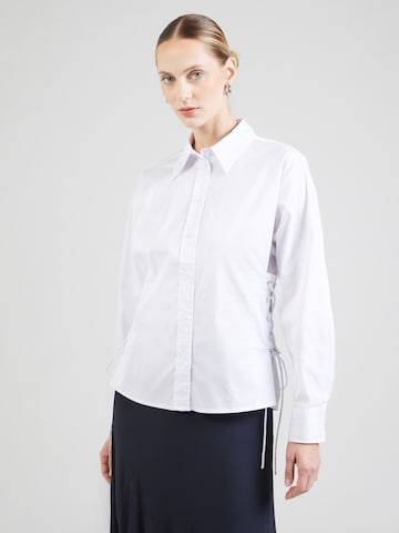 co'couture Blouse 'Poppy' in Wit: voorkant