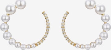 Luxenter Ohrringe 'RYMOTH' in Weiß: Vorderseite