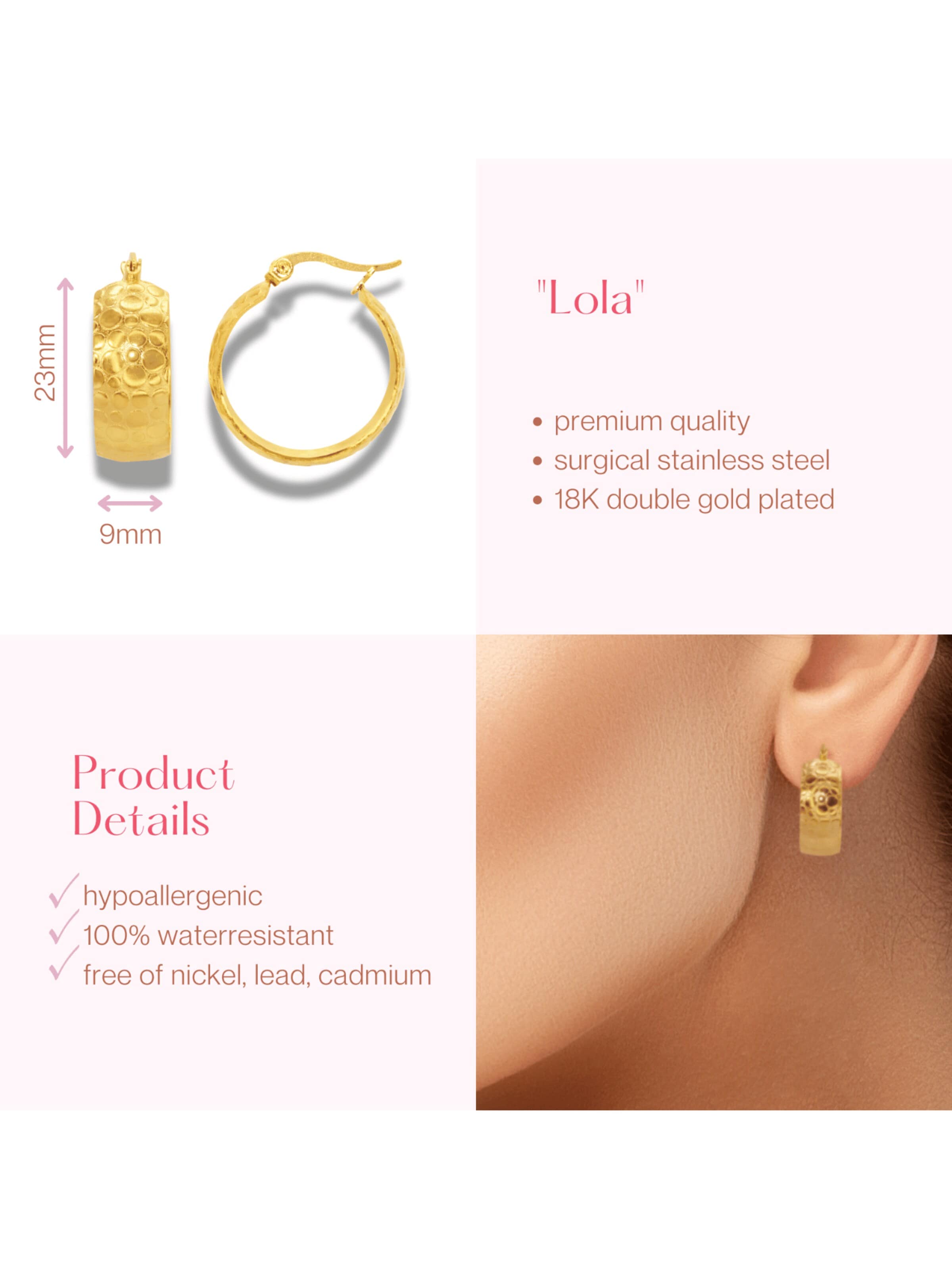 ARS-ARGENTI Ohrringe 'LOLA'‌‌‌‌‌‌ in Gold