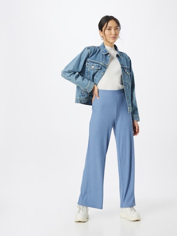 ONLY Wide leg Broek 'Nella' in Blauw