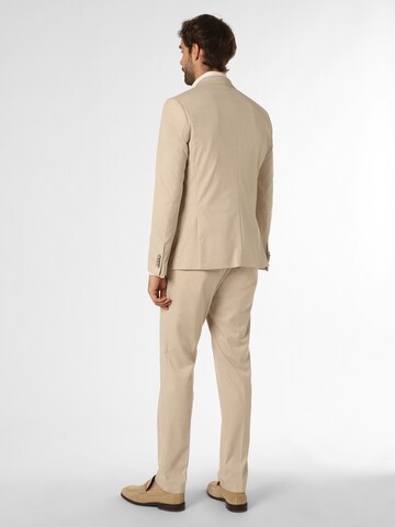 Finshley & Harding Slim fit Suit 'Oakland/California' in Beige