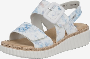 Rieker Босоножки с ремешком в Белый: спереди