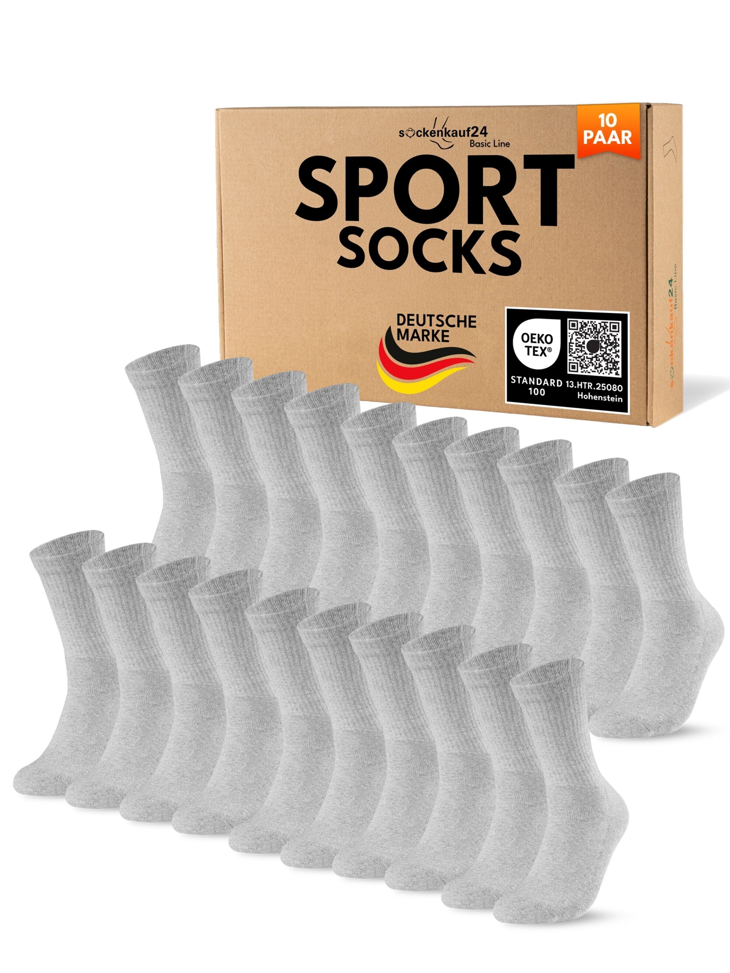sockenkauf24 Athletic Socks in Grey