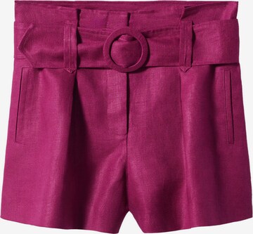 MANGO Regular Suorat housut 'CECILE' värissä vaaleanpunainen: edessä