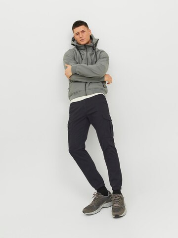 JACK & JONES Tapered Cargobroek 'MARCO DEAN' in Zwart