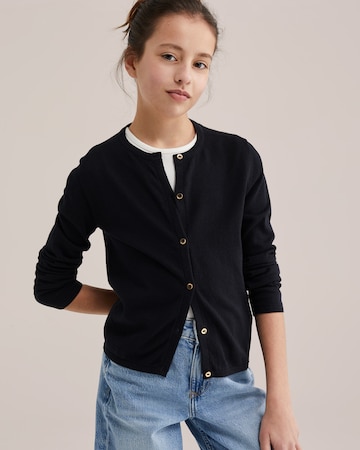 WE Fashion Kardigan w kolorze czarny: przód