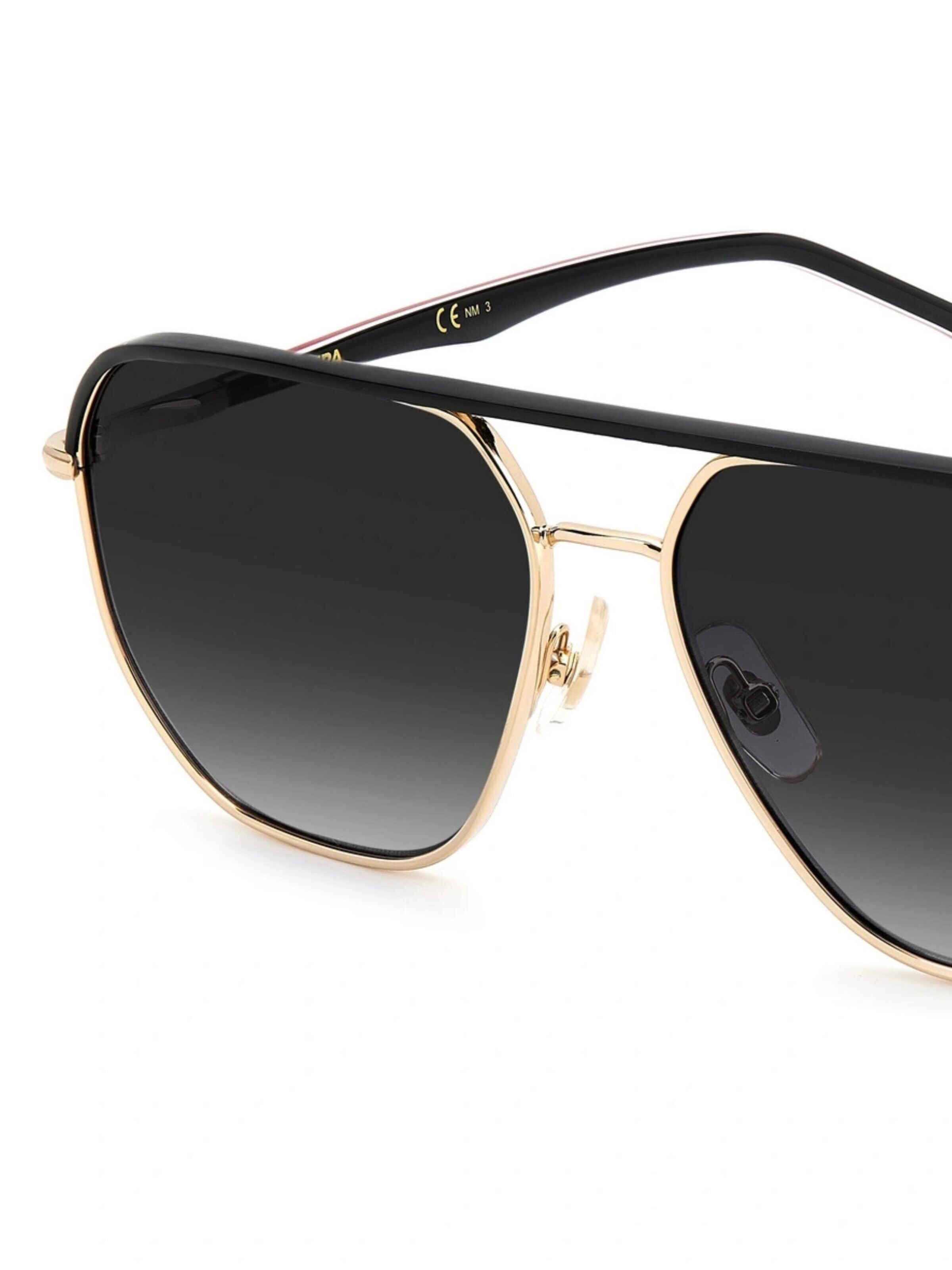 Lunettes de soleil 'Carrera 304/S - W97 9O Schwarz Gestreift mit Goldakzenten' Carrera en noir