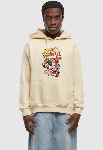 Merchcode Sweatshirt 'Streetfighter 2 - Group' in Beige: Vorderseite