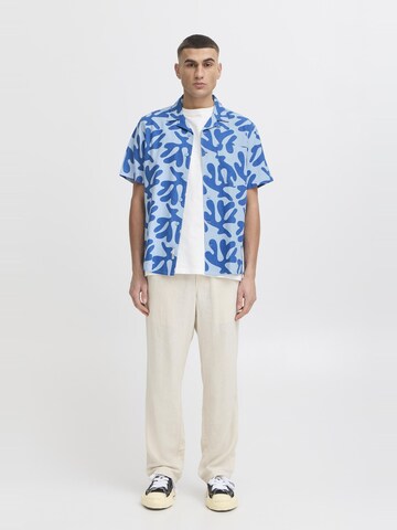 !Solid Comfort fit Button Up Shirt ' SDOLAVI ' in Blue