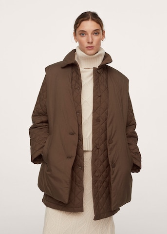 Manteau d’hiver 'Piruleta' MANGO en marron : devant