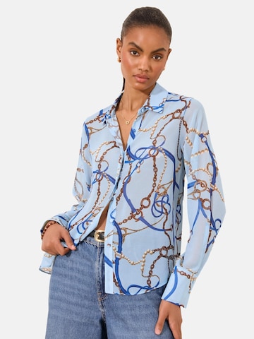 Lipsy Bluse in Blau: Vorderseite