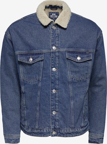 Only & Sons Prehodna jakna 'Rick' | modra barva: sprednja stran