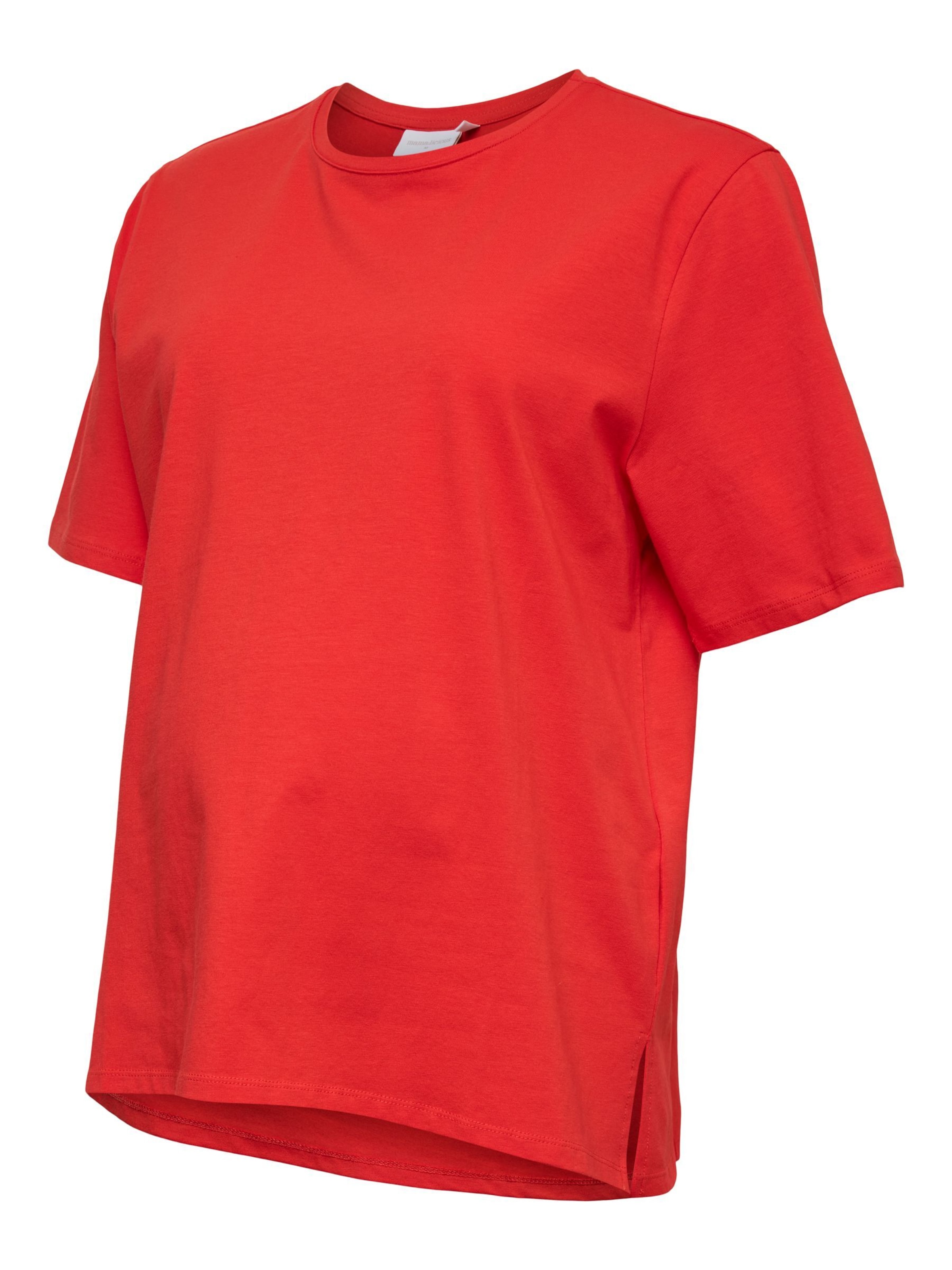 MAMALICIOUS Shirt in Rood: voorkant