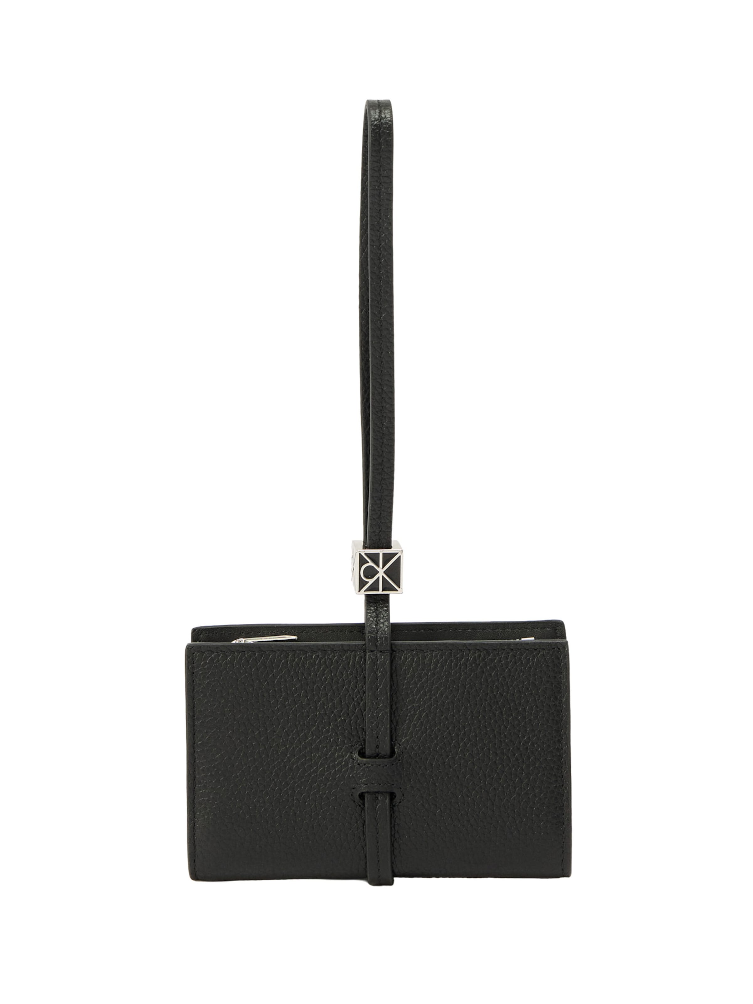 melns Calvin Klein Naudas maks: no priekšpuses