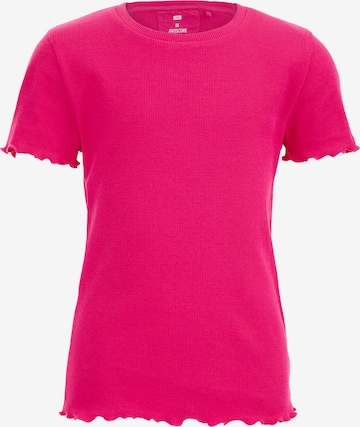 WE Fashion Shirt in Roze: voorkant