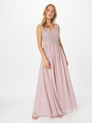 mascara Evening Dress in Pink