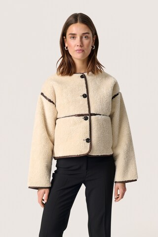 SOAKED IN LUXURY Jacke 'Isola' in Beige: Vorderseite