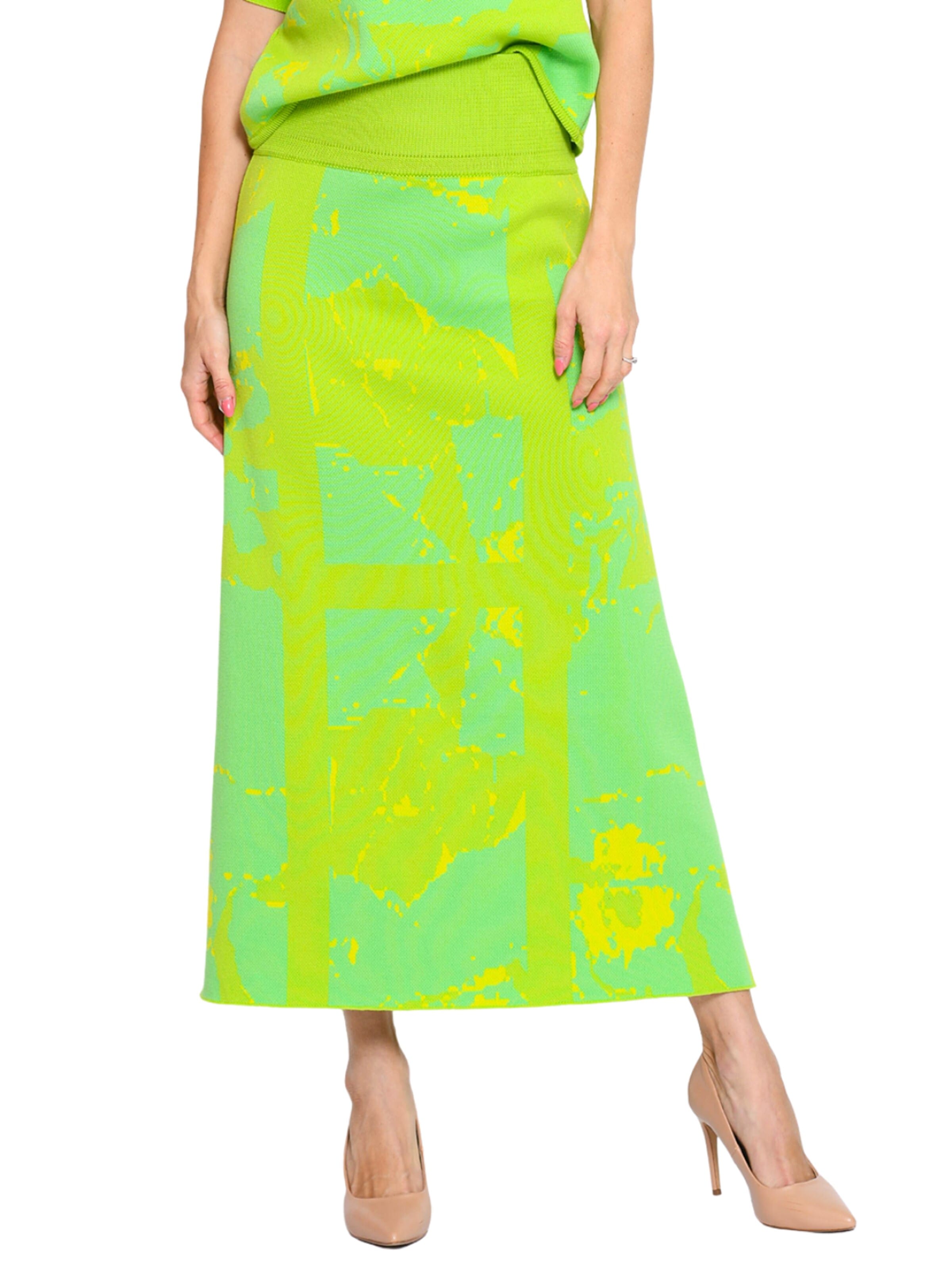 Csillag Zsuzsi Skirt 'Rome' in Green