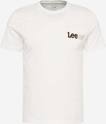 Lee قميص بلون بيج: الأمام