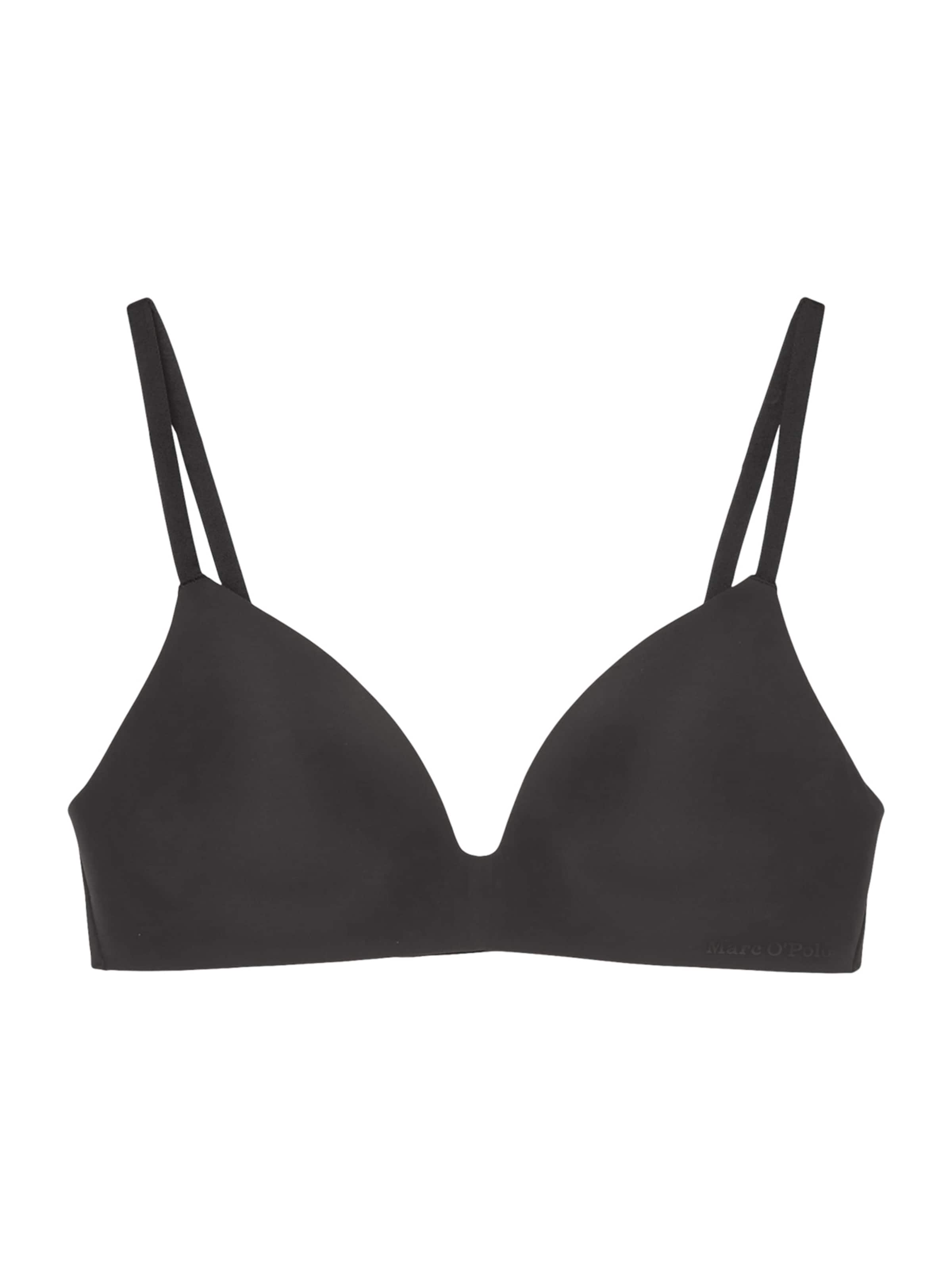 Marc O'Polo Triangle Bra ' Foundation ' in Black: front