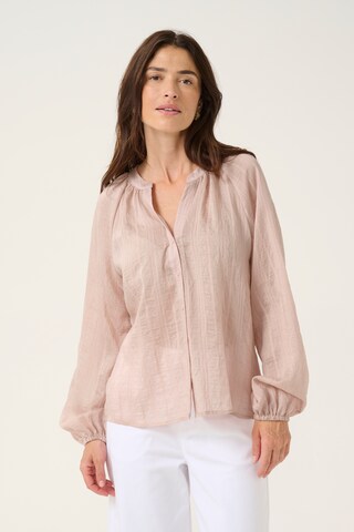 Cream Shirt in Beige: front