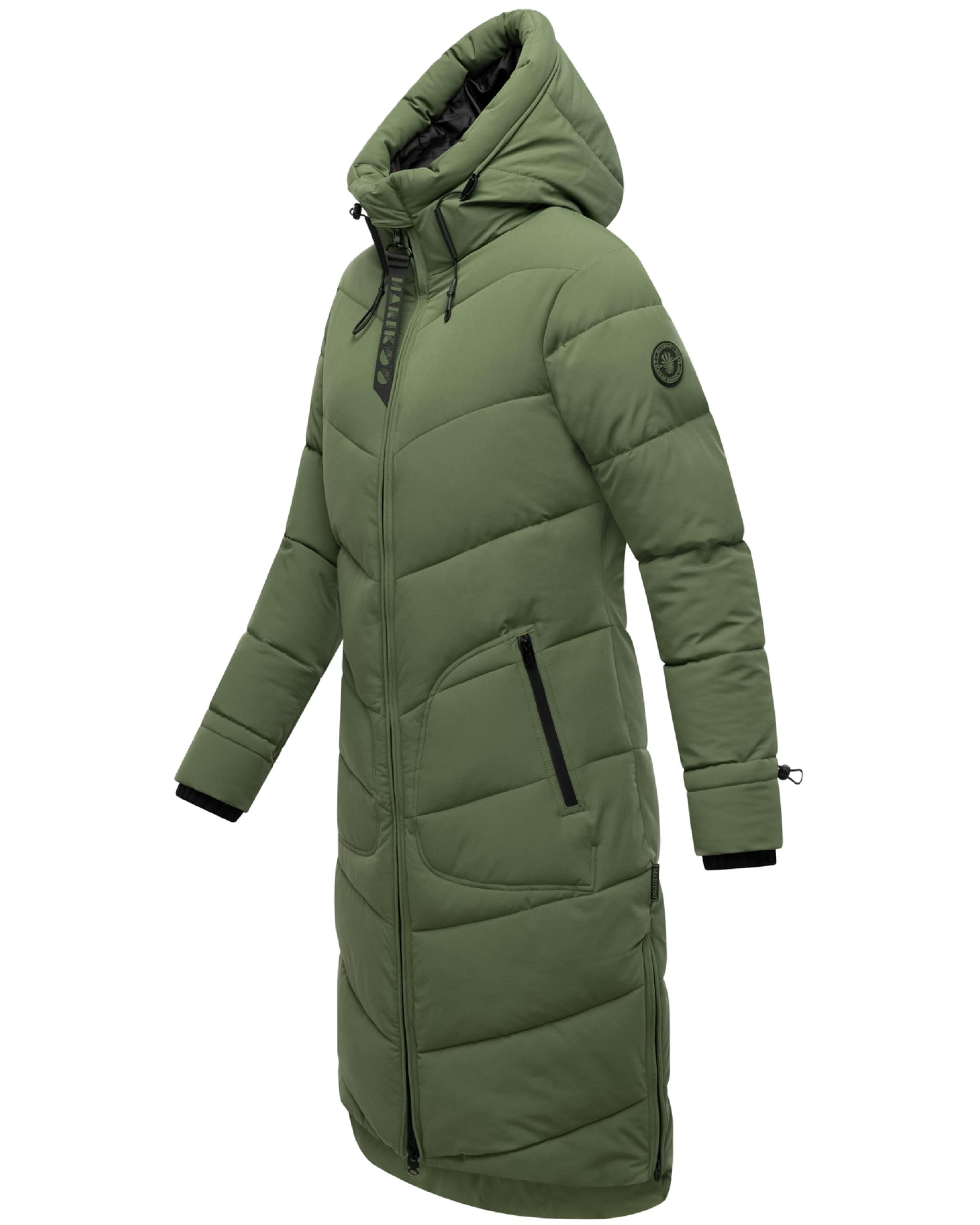 MARIKOO Winter Coat 'Benikoo' in Green