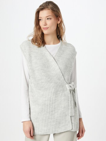 modström Knit Cardigan 'Nadim' in Grey: front