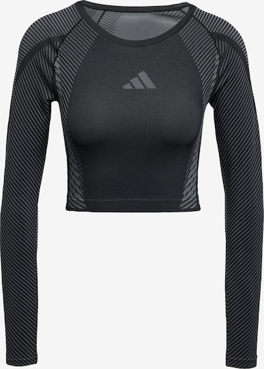 ADIDAS PERFORMANCE Funktionsshirt in grau / schwarz, Produktansicht