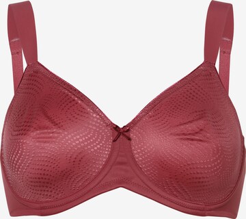 TRIUMPH Minimiser Bra in Red: front