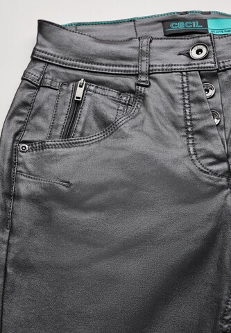 STREET ONE Slimfit Hose in Grau