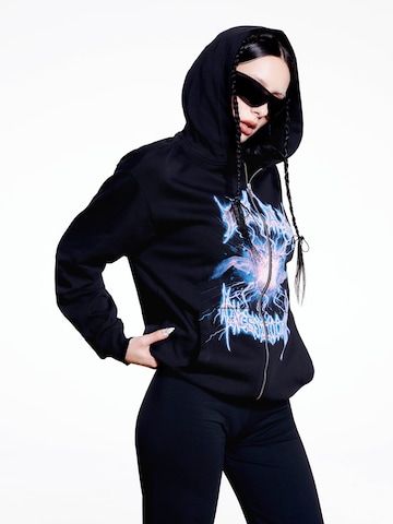 SHYX - Sudadera con cremallera 'Miles' en negro