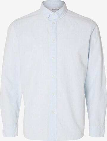 Slim fit Camicia 'Rick' di SELECTED HOMME in blu: frontale