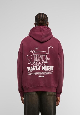 Another Cotton Lab Sweatshirt 'Pasta Night' in Rood: voorkant